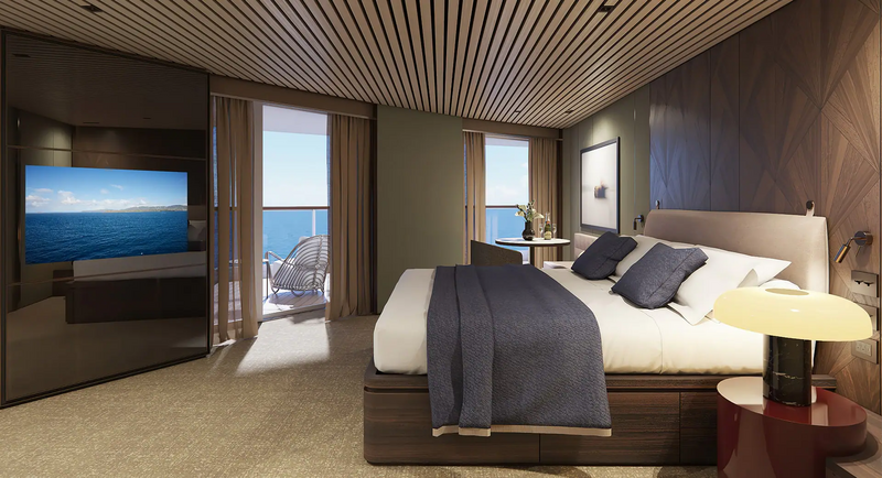 The Haven Aft-Facing Owner's Suite with Master Bedroom & Large Balcony